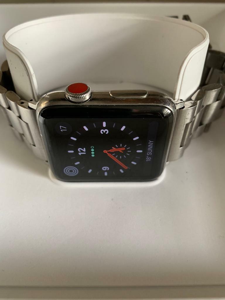 apple watch series 3 cellular 42mm stainless steel